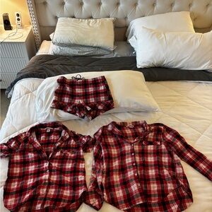 Victoria's Secret Red Plaid Cotton Pajama Set